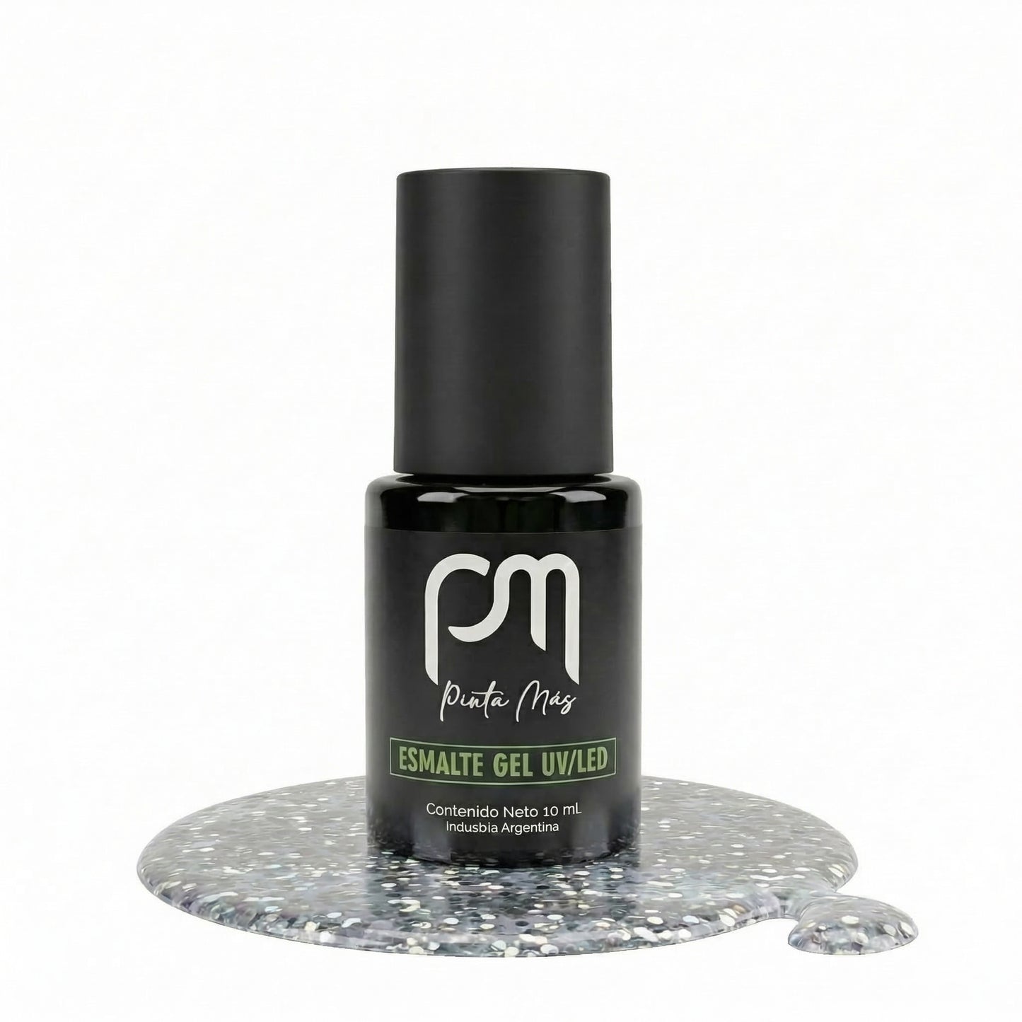 Gel UV/LED Glitter Holo Plata