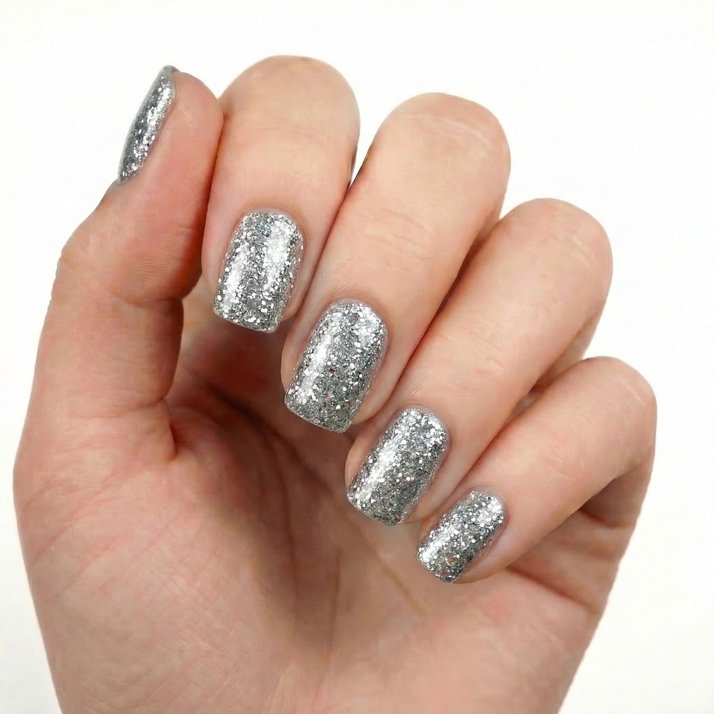 Gel UV/LED Glitter Holo Plata